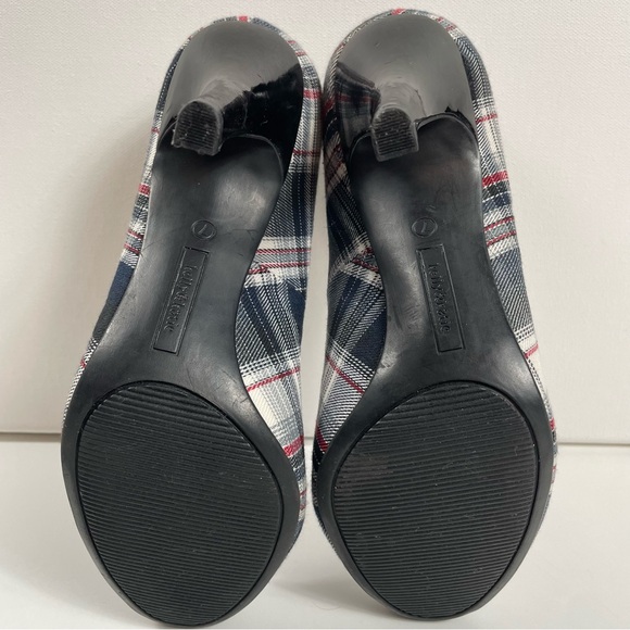 Kelly & Katie Plaid High Heel Pumps Women’s Size 7 - Holiday Preppy Classic - Picture 6 of 10